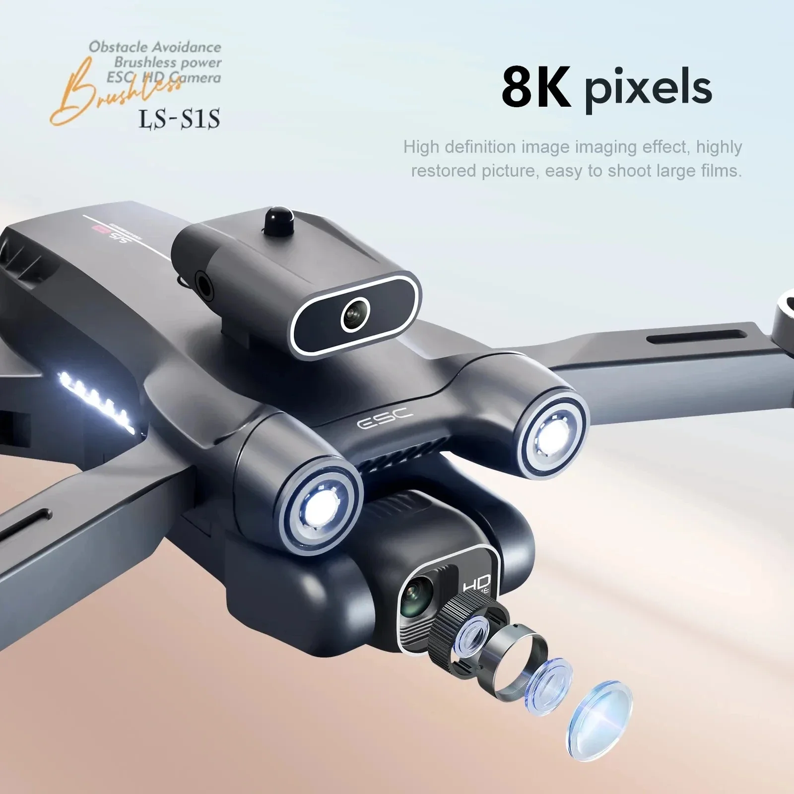 New S1S 5G GPS Drone Camera 8K - огляд і ціна Drone Lidar