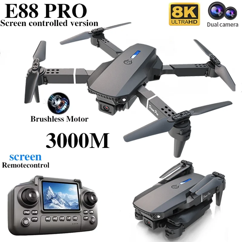 Professional E88 PRO Drone wit - огляд і ціна Drone Lidar