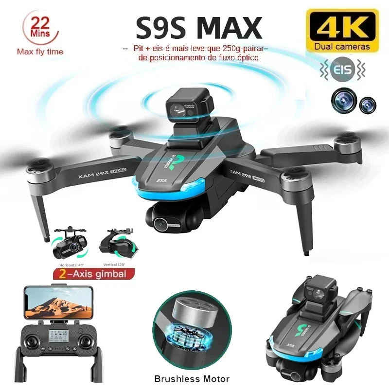 NEW S9S MAX MINI Drone 4K 2-Ax - огляд і ціна Drone Video Production