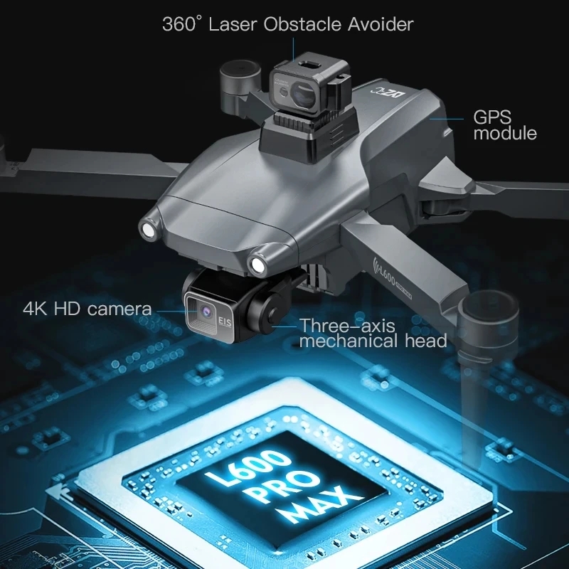 L600 PRO MAX GPS Drone Profess - огляд і ціна Drone Lidar