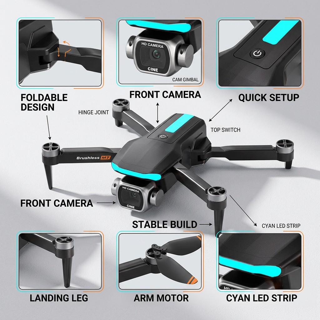 New M7 RC Drone Professional 8 - огляд і ціна Drone Multispectral